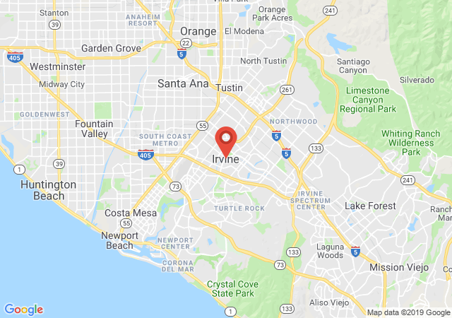 Google map image of Irvine, CA, USA